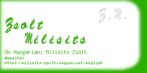 zsolt milisits business card